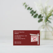 Zuhause für den Verkauf von echtem Anwesen Visitenkarte (Stehend Vorderseite)