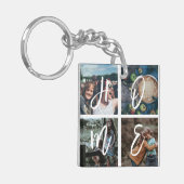 Zuhause für die benutzerdefinierte Fotocollage- Schlüsselanhänger (Vorderseite links)