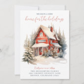 Zuhause für die Feiertage-Ankündigung Einladung (Vorderseite)