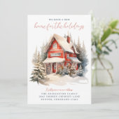 Zuhause für die Feiertage-Ankündigung Einladung (Stehend Vorderseite)