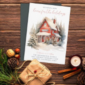 Zuhause für die Feiertage-Ankündigung Einladung