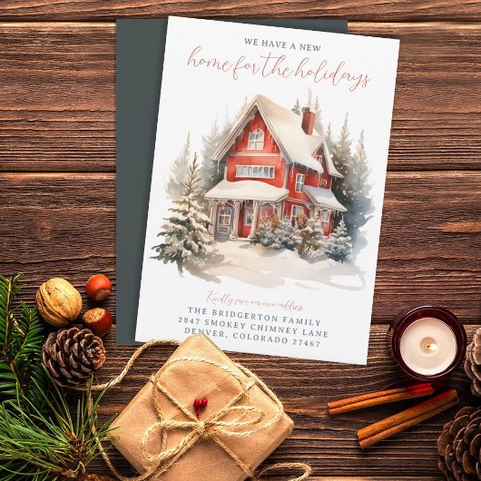Zuhause für die Feiertage-Ankündigung Einladung