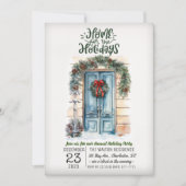 Zuhause für die Feiertage-Party Einladung (Vorderseite)