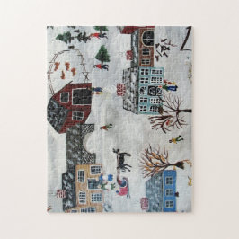 Zuhause für die Feiertage Puzzle