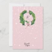 Zuhause für die Feiertags-WeihnachtsParty Einladung (Rückseite)