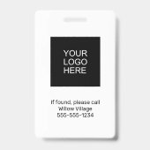 Zuhause für die Gray Temporary Visitor Pass Hospit Ausweis (Rückseite)