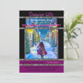 Zuhause für die Party Einladung zu Weihnachten (Stehend Vorderseite)