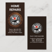 Zuhause für die Platzierung von Holz Visitenkarte (Vorne/Hinten)