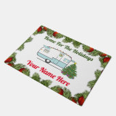 Zuhause für die Urlaubstürme Fußmatte (Schrägansicht)