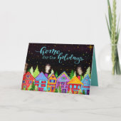 Zuhause für die Weihnachtsanreize in Feiertagen Karte (Vorderseite)