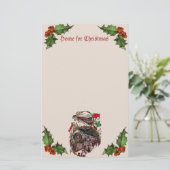 Zuhause für die Weihnachtsbühnen der 1900er Jahre Briefpapier (Stehend Vorderseite)