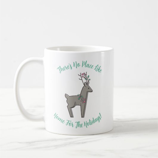 Zuhause für die Weihnachtsfeier der Weihnachtsfeie Kaffeetasse (Links)