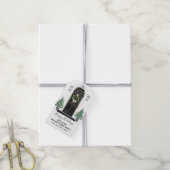 Zuhause für die Weihnachtsfeiertage-Tags Geschenkanhänger (Mit Garn)