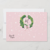 Zuhause für die Weihnachtsfotokarte Einladung (Rückseite)