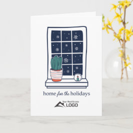 Zuhause für die Weihnachtskarte des Real Anwesens Karte