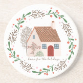 Zuhause für die Weihnachtsküche Getränkeuntersetzer (Vorne)