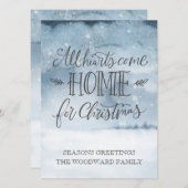 Zuhause für Feiertage Feiertagskarte (Vorne/Hinten)