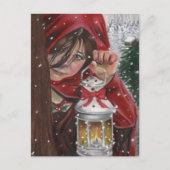 Zuhause für Feiertage Feiertagspostkarte (Vorderseite)