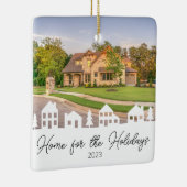 Zuhause für Feiertage Keramikornament (Rechts)