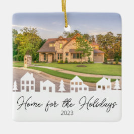 Zuhause für Feiertage Keramikornament