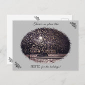 Zuhause für Feiertage Postkarte (Vorne/Hinten)