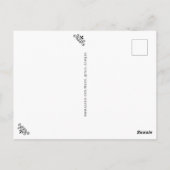 Zuhause für Feiertage Postkarte (Rückseite)