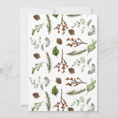 Zuhause für Feiertage, Weihnachtsfeiertage Einladung (Rückseite)