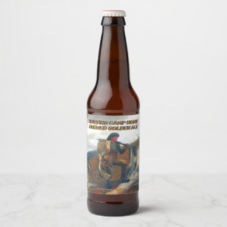 Zuhause für Jagdlager im Detail anpassen Bierflaschenetikett