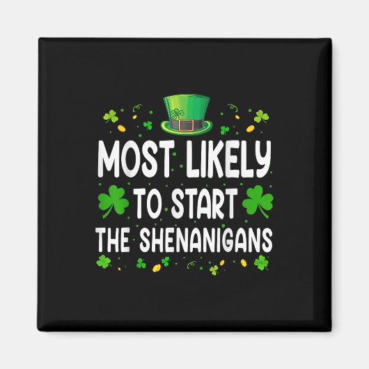 Zuhause für Shenanigans Trump Funny St Magnet (Vorne)