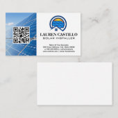 Zuhause für Solarzellen | QR Visitenkarte (Vorne/Hinten)