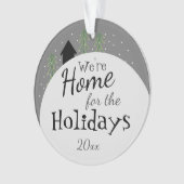 Zuhause für Urlaub 2020 Ornament (Vorderseite)