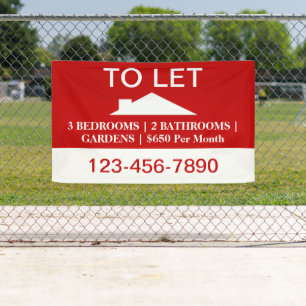 Zuhause für Vermietung durch Hauseigentümer Banner