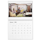 Zuhause für Vintage Innenarchitektur von 1915 Kalender (Feb 2026)