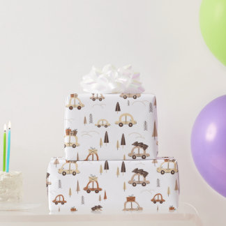 Zuhause für Weihnachten Geschenkpapier