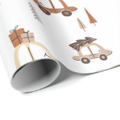 Zuhause für Weihnachten Geschenkpapier (Rolleneckpunkt)