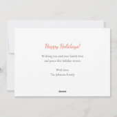 Zuhause für Weihnachten in Feiertagen (Rückseite)