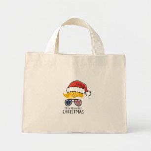 Zuhause für Weihnachts-Tote-Tasche - Feierliches W Mini Stoffbeutel