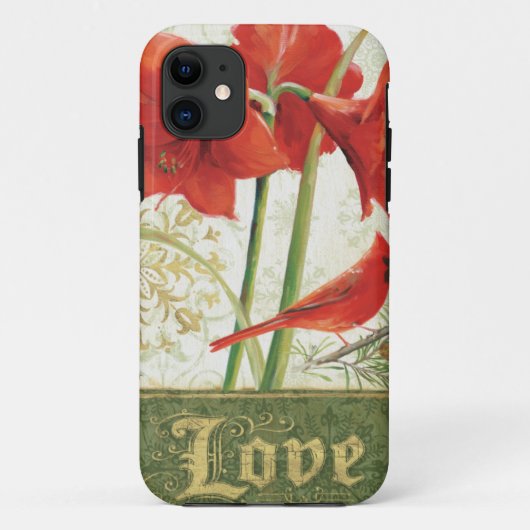 Zuhause für Weihnachtsamaryllis-Liebe Case-Mate iPhone Hülle (Rückseite)
