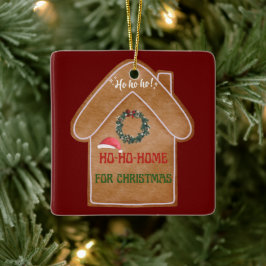 Zuhause für Weihnachtsfeiern Keramikornament