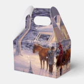 Zuhause für Weihnachtsfeiertage Geschenkschachtel (Rückseite)