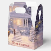 Zuhause für Weihnachtsfeiertage Geschenkschachtel (Geöffnet)