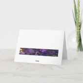 Zuhause für Weihnachtstext Feiertagskarte (Rückseite)