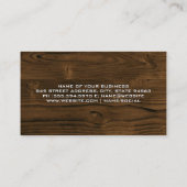 Zuhause für Wohnimmobilien | Holz Visitenkarte (Rückseite)