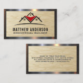 Zuhause für Wohnimmobilien | Holzkörner Visitenkarte (Vorne/Hinten)