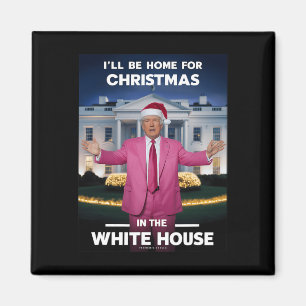 Zuhause für Xmas Santa Funny Trump Xmas Pajamas Magnet