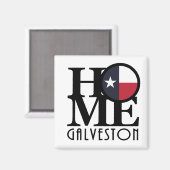 ZUHAUSE Galveston Magnet (Vorderseite/Rückseite)