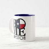 ZUHAUSE Galveston Texas 11oz Tasse (Vorderseite Links)
