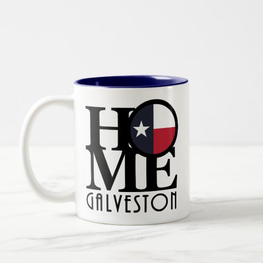 ZUHAUSE Galveston Texas 11oz Tasse (Links)