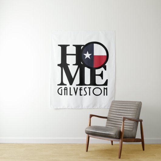 ZUHAUSE Galveston Texas Wandteppich (Beispiel)