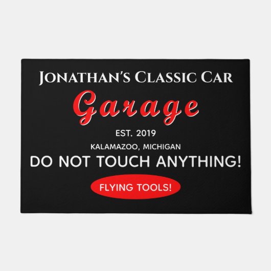 Zuhause-Garage-Fliegerwerkzeuge Fußmatte (Vorderseite)